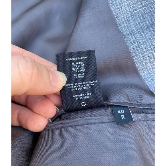 Theory Men’s Gray Plaid 2 piece Suit & Pants - Picture 9 of 12